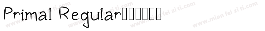 Primal Regular字体转换